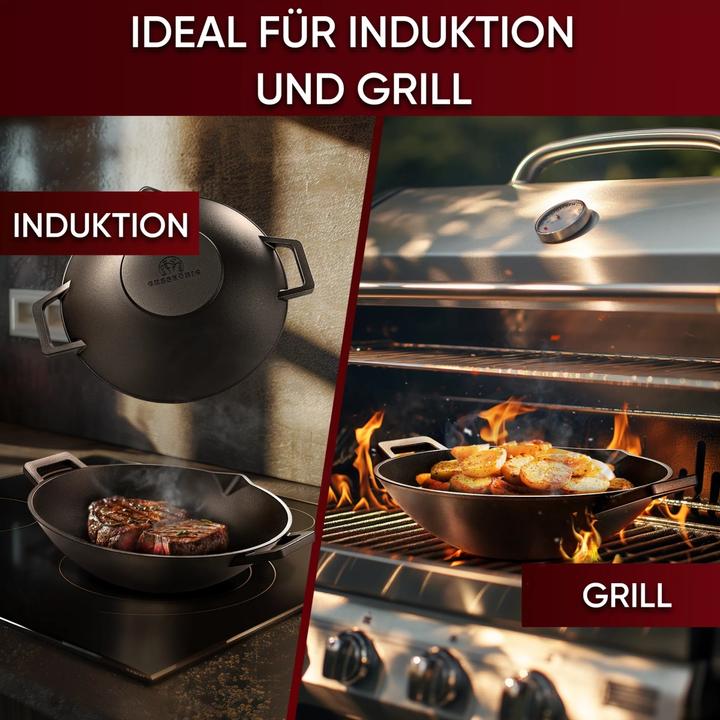 Actual product image Gusskönig Wok (36 cm, Wok, Cast iron)