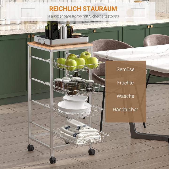 Produktbild Homcom Küchenrollwagen