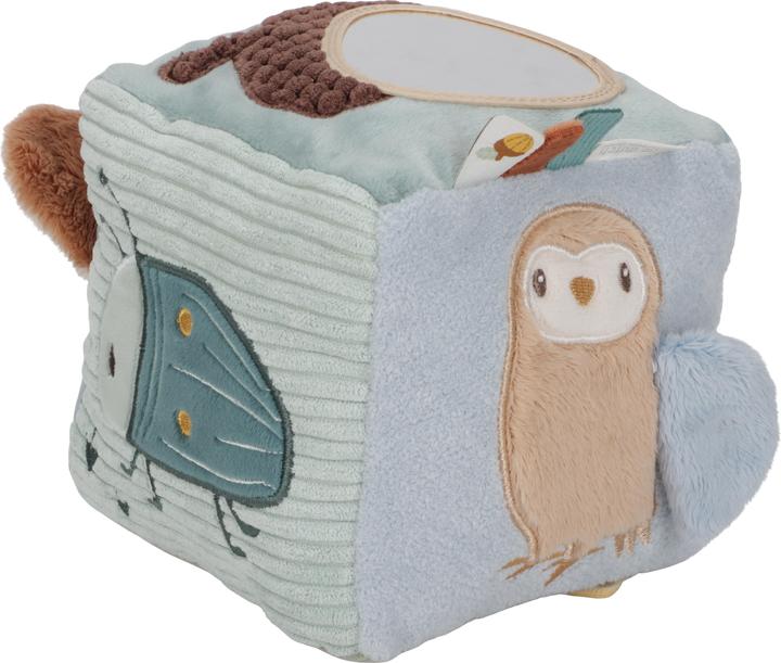 Actual product image Little Dutch Fabric activities Forest Friends touch cube