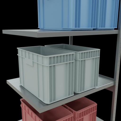 Actual product image Schulte Lagertechnik MULTIplus250 boltless add-on bay system with length bolts