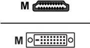 Produktbild M-Cab Mcab HDMI TO DVI-D CABLE BLACK 2.0M DVI-D 24+1 FULL HD GOLD M/M (2 m, DVI)