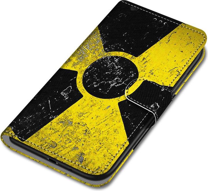 Immagine prodotto Ueli Express iPhone 13 Mini Book Case Custodia con scomparto per carte Radioactivity (Apple iPhone 13 mini)
