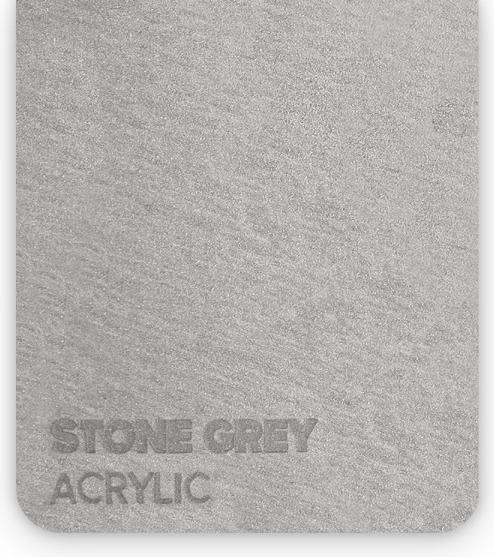 flux Pannello in vetro acrilico - Beamo - Grigio Pietra (21 cm, 30 cm)