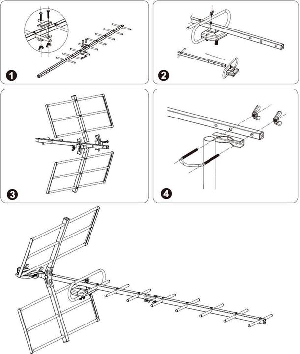 Immagine prodotto TechniSat HDT-TechniYagi e LTE (Antenna yagi, 41.50 dB, LTE)