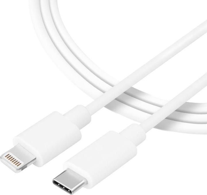 Tactical Smooth Thread Cable USB-C/Lightning 0.3m White (0.30 m, USB 3.2 Gen 1)