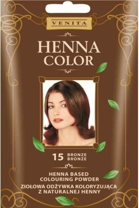 Venita - Henna Color Herbal Coloring Conditioner From Natural Henna 15 Bronze 25G