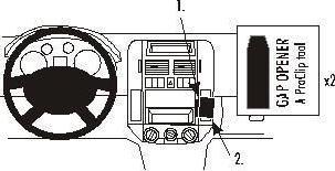 Produktbild Brodit 853029 Autohalterung Volkswagen Polo