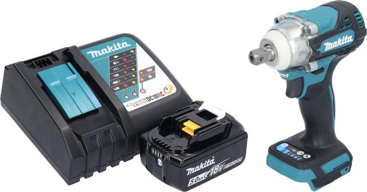 Produktbild Makita DTW 301 RT1 Akku Schlagschrauber 18 V 330 Nm 1/2" Brushless + 1x Akku 5,0 Ah + Ladegerät (Akkubetrieb)