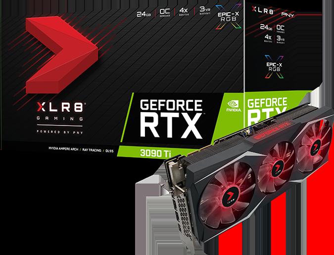 Actual product image PNY GeForce RTX 3090 Ti OC GDDR6X 3xDP 1.4 1xHDMI 2.1 (24 GB)