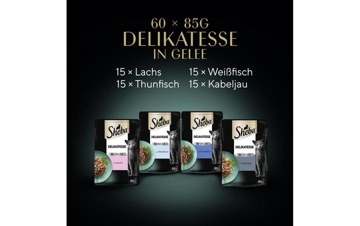 Produktbild Sheba Auswahl Fisch (Adult, 60 Stk., 5100 g)