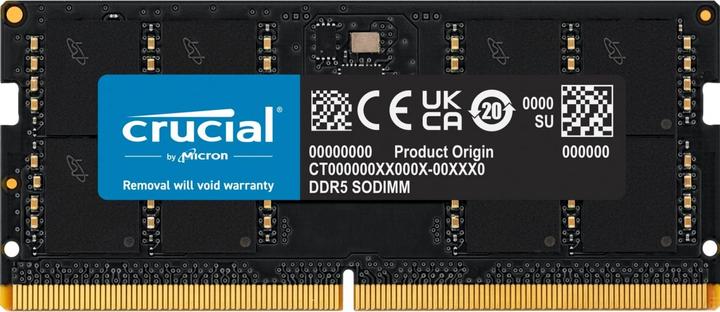 Crucial DDR5-5600 (1 x 32GB, 5600 MHz, DDR5-RAM, SO-DIMM)