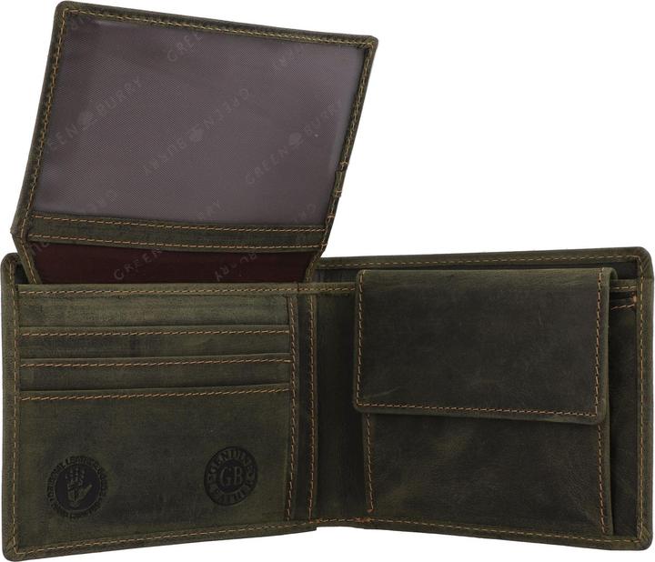 Image du produit Greenburry Vintage Geldbörse Leder 12 cm