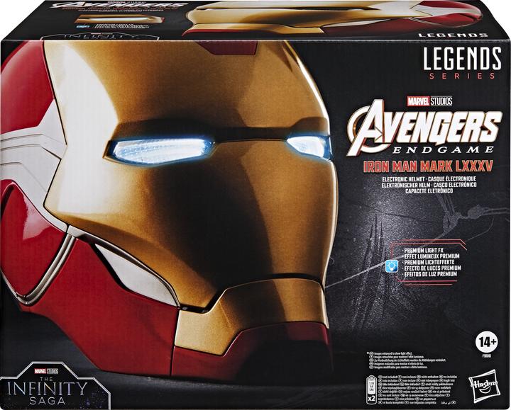 Actual product image Hasbro Avengers: Endgame Marvel Legends Electronic Helmet Iron Man Brand LXXXV