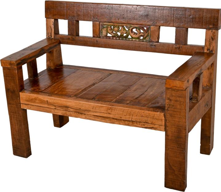 Actual product image Garden Pleasure Garden bench Sumba 940233 brown wood 120.0 cm