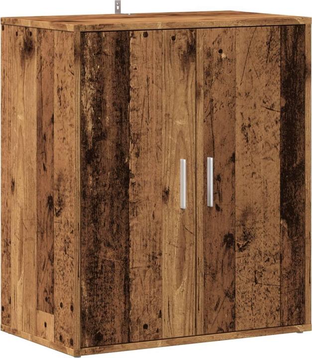 Image du produit VidaXL Schuhregal Schuhschrank Schuhkommode Schuhaufbewahrung Altholz-Optik (60 x 35 x 70 cm)