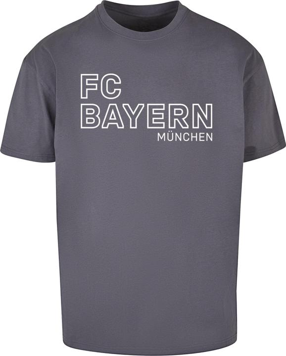 FC Bayern München Logo Vertical Heavy Oversized Tee - 115359