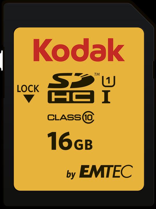 Produktbild Kodak SDHC 16GB Class10 U1 (16 GB, SDHC, U1, UHS-I)