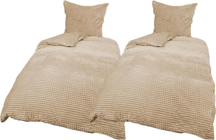 Produktbild Mojawo 4tg Cashmere Touch Diamant Optik Wende Bettwäsche Reissverschluss (Bettwäsche Set, 135x200 cm (Bettbezug), 80x80 cm (Kissenbezug))