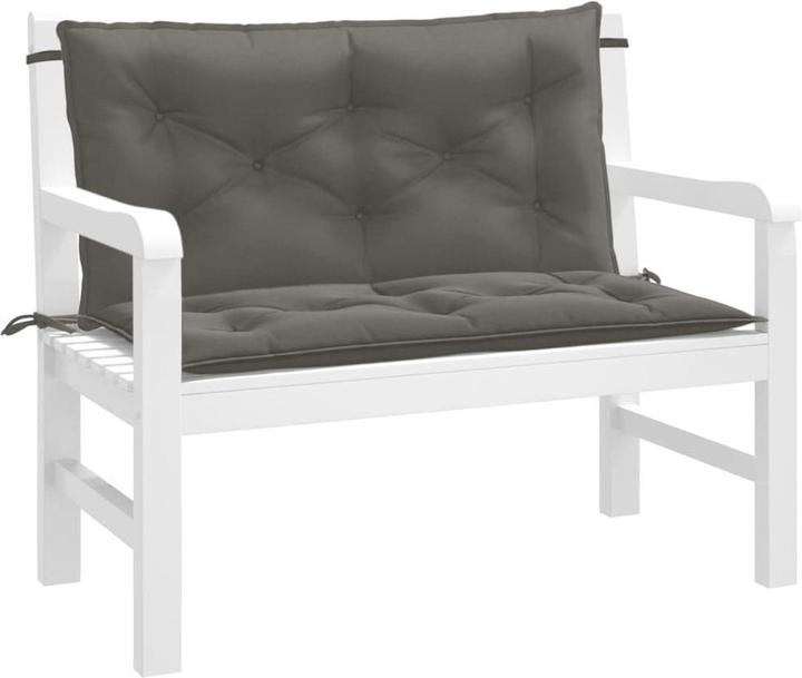 Image du produit VidaXL Coussins de banc de jardin 2 pcs. tissu (100 x 50 x 7 cm)