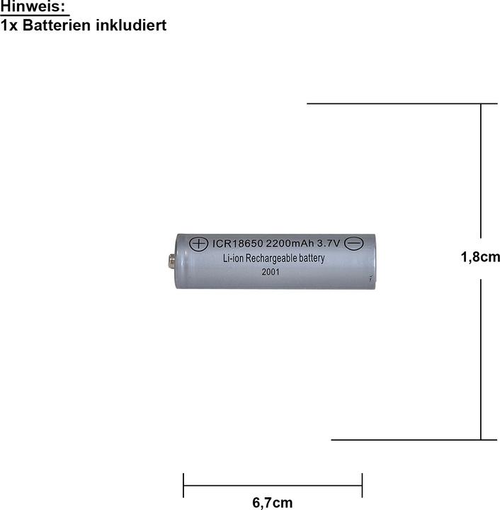 Image du produit Star Trading Batterie (1 pcs, 18650, 2200 mAh)