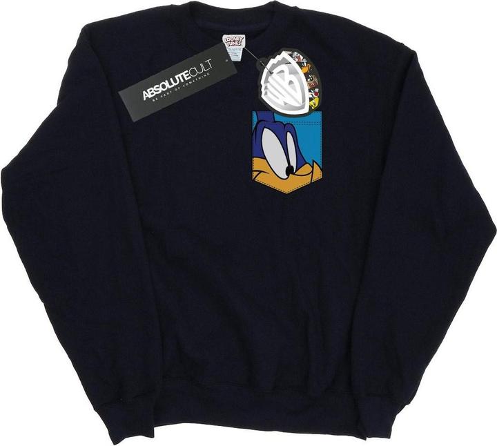 Immagine prodotto Looney Tunes Road Runner Face Faux Pocket Felpa Donna (XXL)