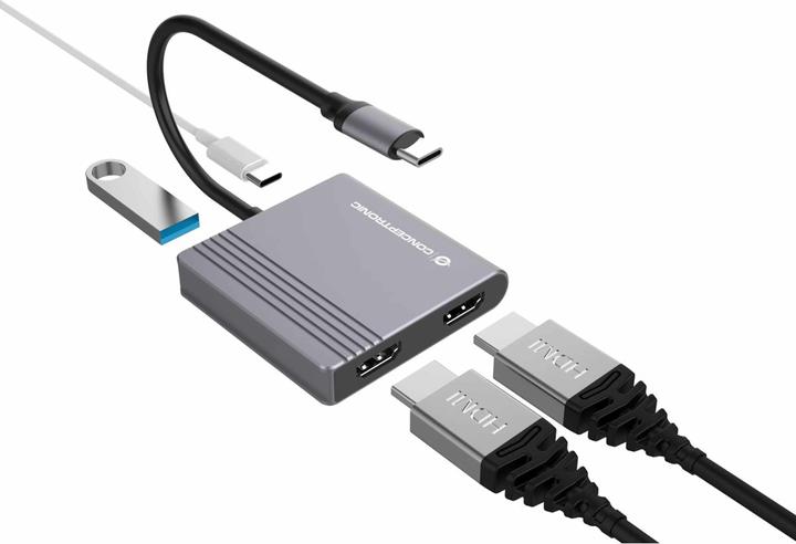 Image du produit Conceptronic 4-in-1 USB 3.2 Gen 1 Docking Station (USB-C, 4 Ports)