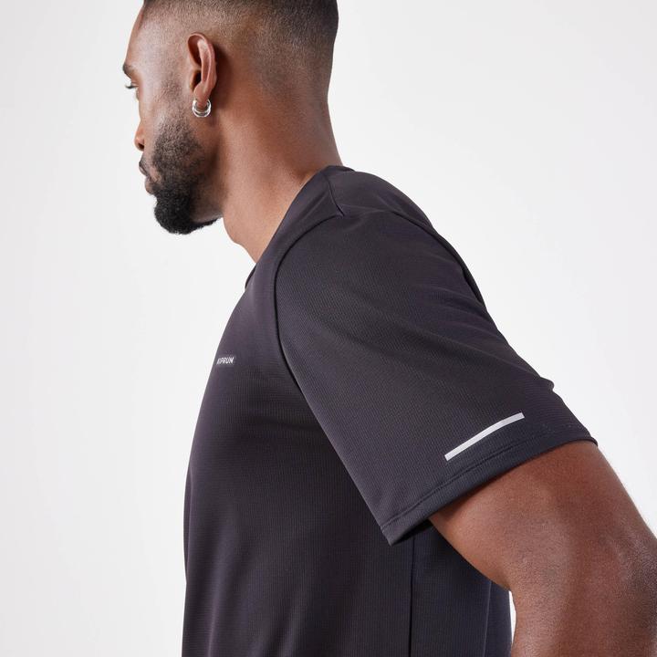 Immagine prodotto Kiprun Maglietta da running traspirante a maniche corte da uomo - Run 500 Dry nero (L)