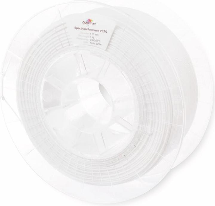 Produktbild Filament / PETG / ARCTIC WHITE / 1,75 mm / 1 kg (PETG, 1.75 mm, 1000 g, Weiss)