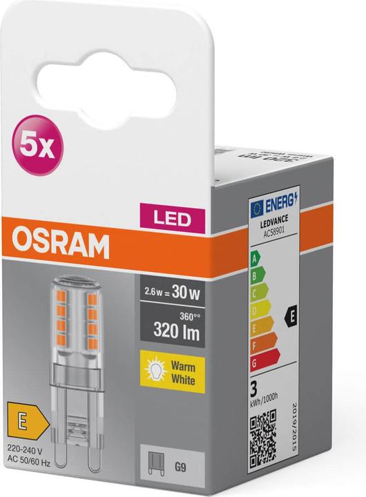 Produktbild Osram Led Base Pin G9 (G9, 2.50 W, 320 lm, 5 x, E)
