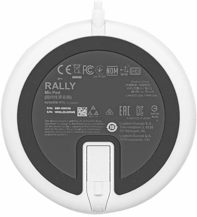 Produktbild Logitech Rally Mic Pod Erweiterungsmikrofon