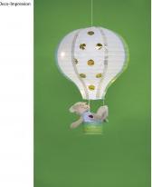 Image du produit Rayher Lampion en papier Ballon à air chaud 30cm blanc
