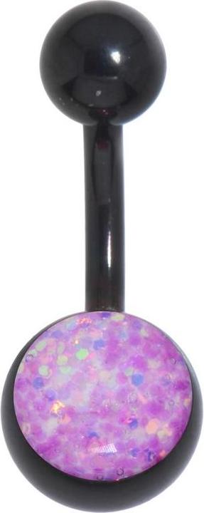 Produktbild Bijouteria Bauchpiercing (Chirurgenstahl 316L, Epoxiharz, PVD Beschichtung (schwarz))