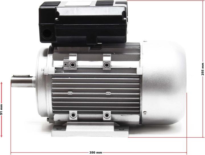 Immagine prodotto Wiltec Motore elettrico monofase a 2 poli 2,2kW 230V Motore elettrico con avvolgimento in rame