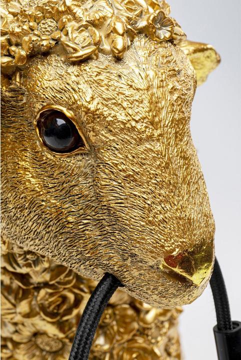 Immagine prodotto Kare Design Lampada da tavolo Animal Flower Sheep Gold 36cm (E27)