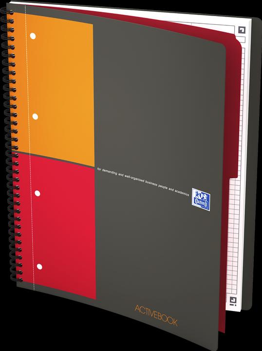 Actual product image Oxford Activebook (A4, Checked, Soft cover)