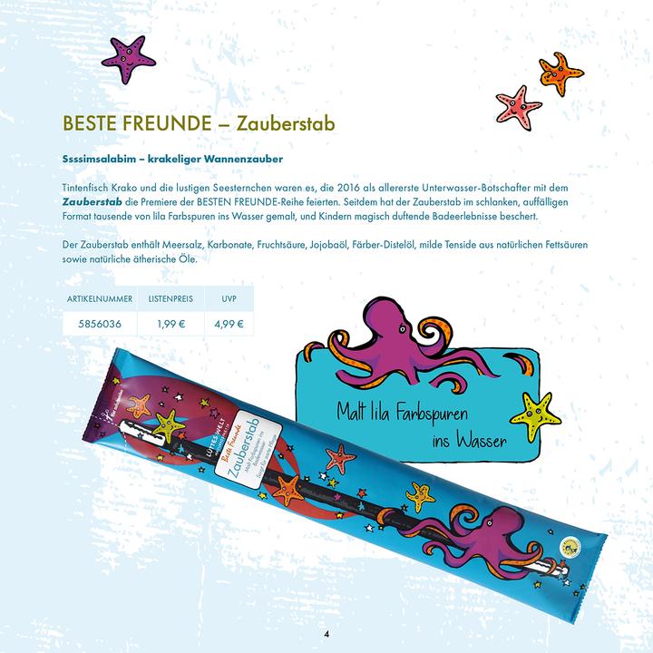 Produktbild Lüttes Welt Beste Freunde" Zauberstab (Badepralinen)