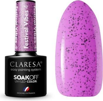 Produktbild Claresa Festival Vibes UV-Nagellack 5ml - 4er-Pack (Lila, Farblack)