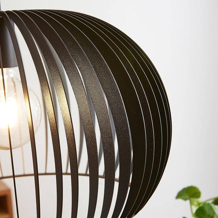 Actual product image Lindby Jusra 1 pendant light Black (E27)