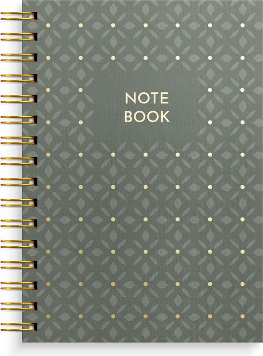 Produktbild Burde Notizbuch A5 green pattern (A5)