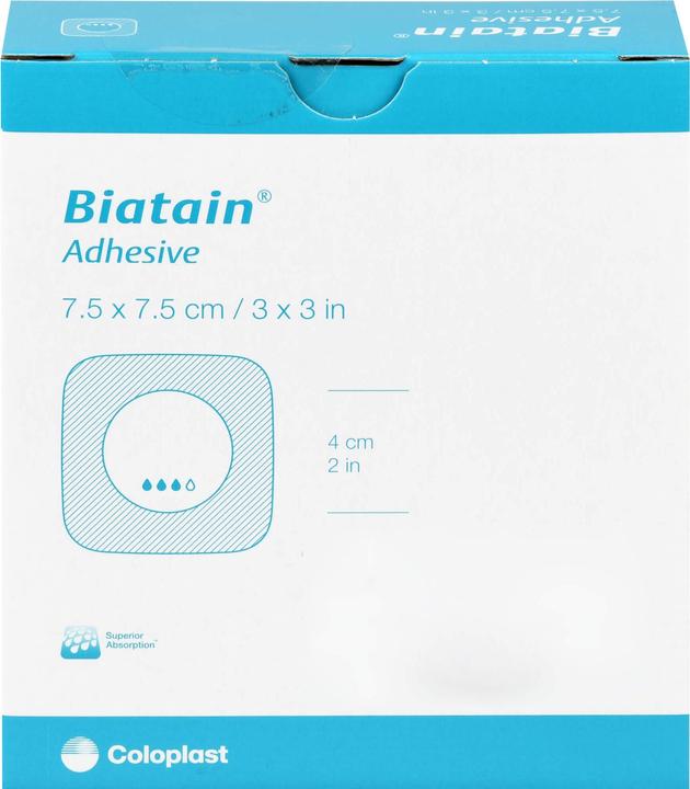 Actual product image Biatain Foam dressing 7.5 x 7.5 cm self-adhesive, 10 pcs. dressing