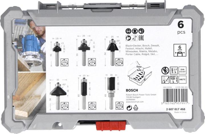 Actual product image Bosch Professional Zubehör Edge milling cutter set.