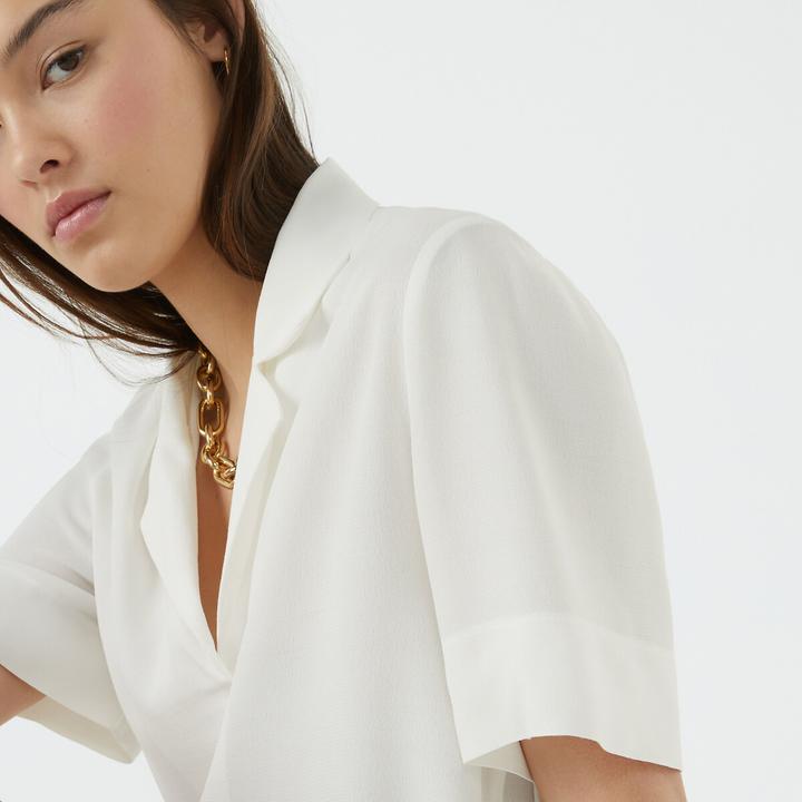 Produktbild La Redoute Collections Kurzärmelige Bluse mit Reverskragen (32)