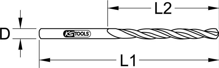 Image du produit KS Tools Forets hélicoïdaux HSS-R (3.4 millimètres)