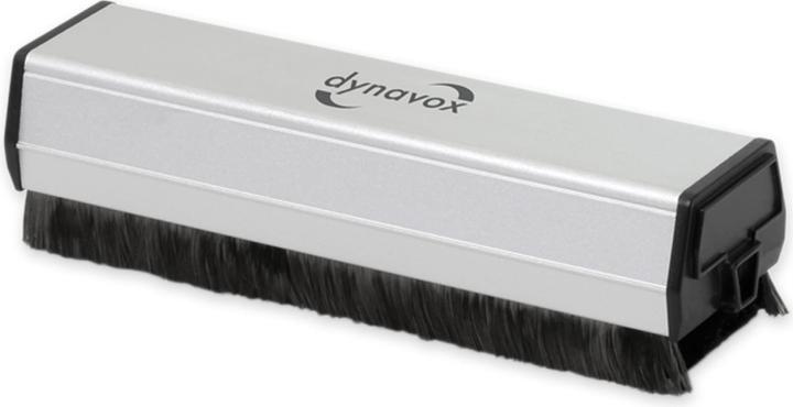 Dynavox Brosse antistatique en carbone avec patch de nettoyage en velours CSP130 (Nettoyage du tourne-disque)
