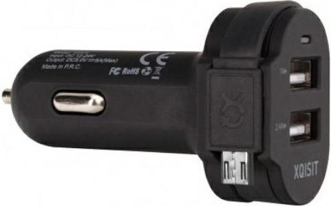 Image du produit Xqisit Chargeur de voiture USB double 6A