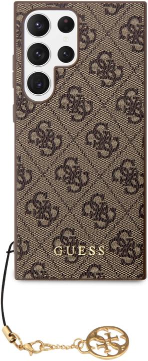 Actual product image Guess 4G Charms Case for Samsung Galaxy S24 Ultra - brown (Samsung Galaxy S24 Ultra)