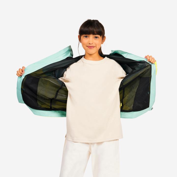 Image du produit Tribord Veste de voile imperméable Enfant - veste de pluie Sailing 100 bleu jaune citron (122)