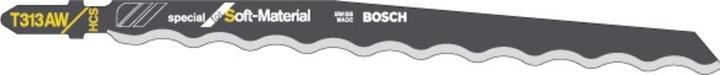 Actual product image Bosch Professional Zubehör PRO Soft Material T313AW Jigsaw blade, 152 mm, 3 pcs.