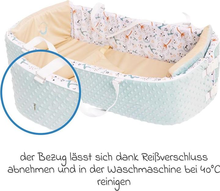 Actual product image QuarttoLino 4 in 1 baby nest for high chair from birth Baby nest & bed snakes