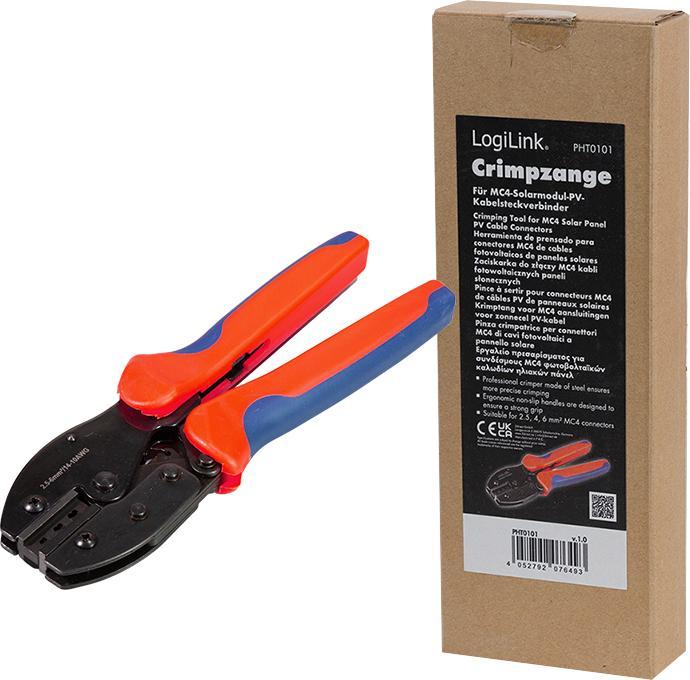 Actual product image LogiLink Crimpzange für MC4-Steckverbinder von Solarmodul-PV-Kabeln (217 mm)